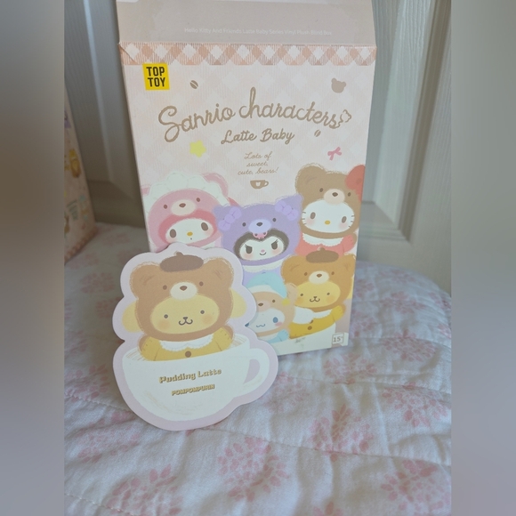 Sanrio Latte Baby Vinyl Plush Keychain โ Pompompurin (Authentic, Confirmed) - Picture 5 of 8